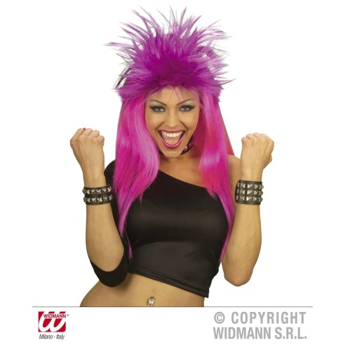 Bracelet clouté simili cuir 2 rangs