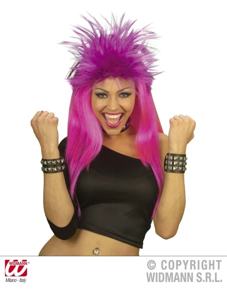 Bracelet clouté simili cuir 2 rangs