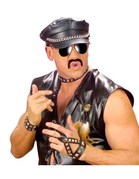 Bracelet clouté simili cuir 3 rangs