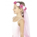 Couronne fleur avec voile