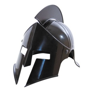 Casque pvc romain avec plumes 2