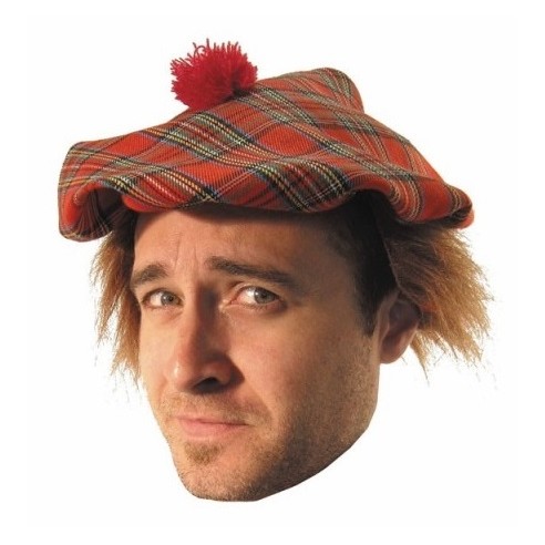 Casquette écossais + cheveux