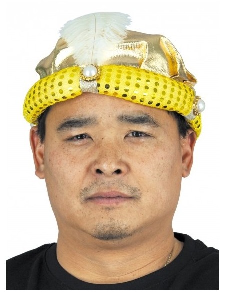 Chapeau mandarin avec natte