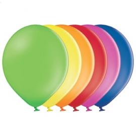 50 Ballons pastel diamètre 30cm multicolores 