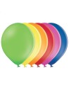 50 Ballons pastel diamètre 30cm multicolores 