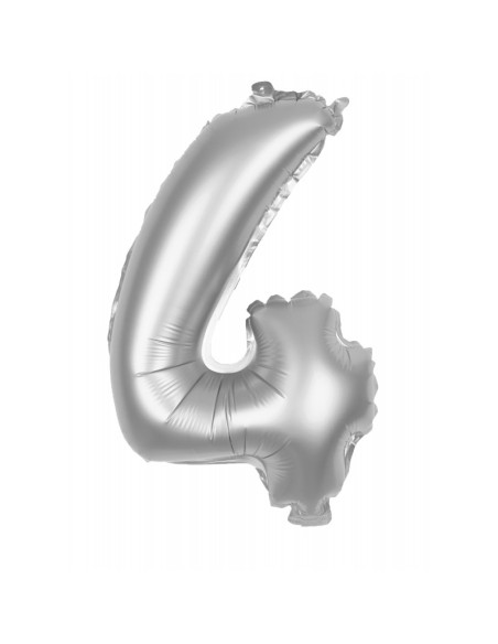 Ballon mylar 36cm argent - Chiffre 0 