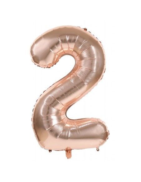 Ballon mylar 36cm cuivre - Chiffre 0 