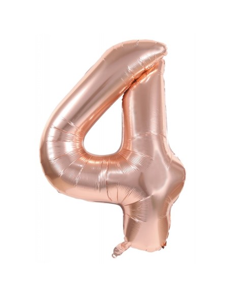 Ballon mylar 36cm cuivre - Chiffre 0 