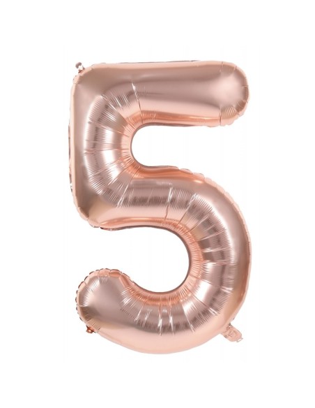 Ballon mylar 36cm cuivre - Chiffre 0 