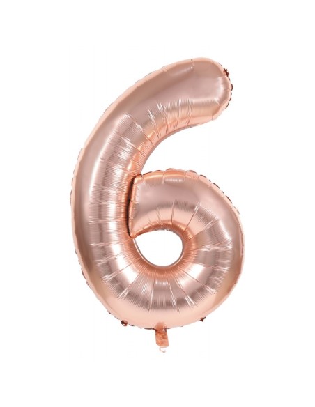 Ballon mylar 36cm cuivre - Chiffre 0 