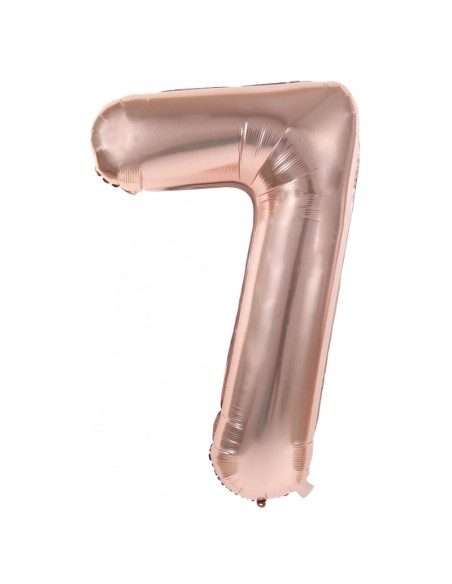 Ballon mylar 36cm cuivre - Chiffre 0 