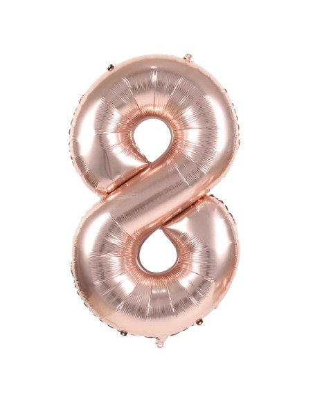Ballon mylar 36cm cuivre - Chiffre 0 