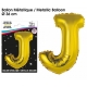 Ballon métallique or 36cm - Lettre A