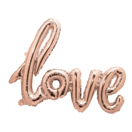 Lettres ballon love 73x57cm rose gold