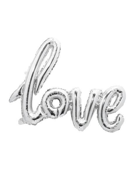 Lettres ballon love 73x57cm rose pastel