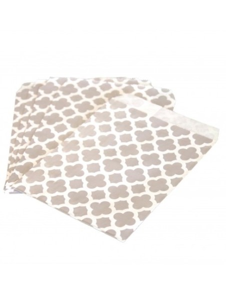 Sachet papier retro bleu pastel x25