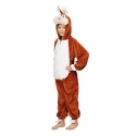 Costume peluche lapin marron enfant