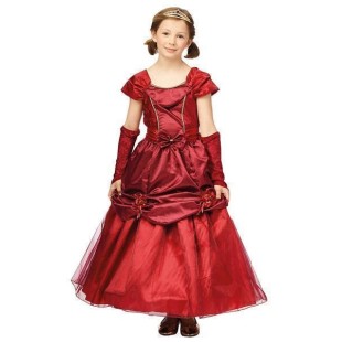 Costume princesse bordeaux enfant