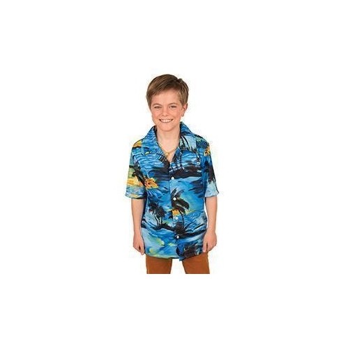 Chemise hawaïenne bleue enfant