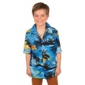Chemise hawaïenne bleue enfant