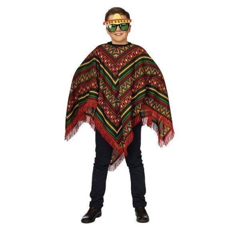 Poncho mexicain enfant