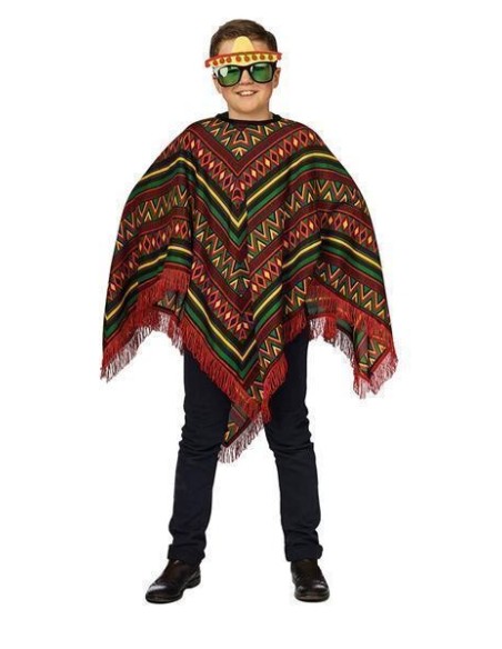 Poncho mexicain enfant