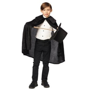 Cape avec capuche marron enfant