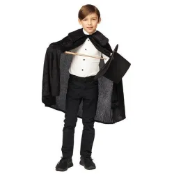 Cape avec capuche marron enfant