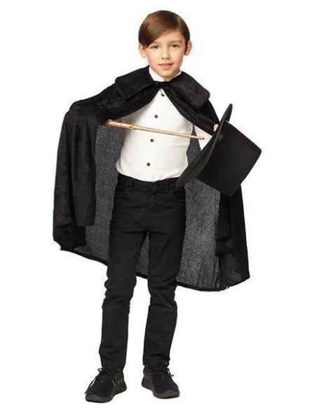 Cape avec capuche marron enfant