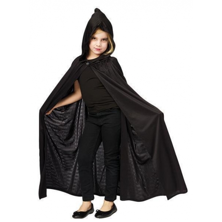 Cape avec capuche marron enfant