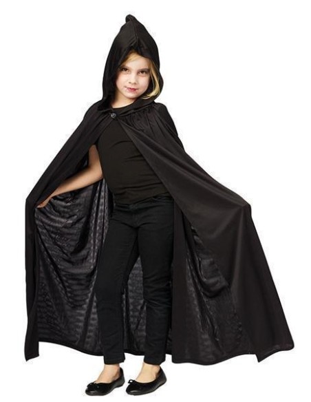 Cape avec capuche marron enfant