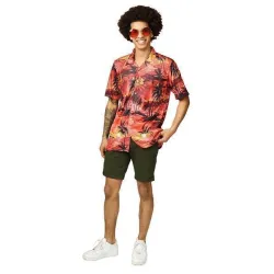 Chemise hawaïenne orange