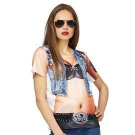 T-shirt biker femme