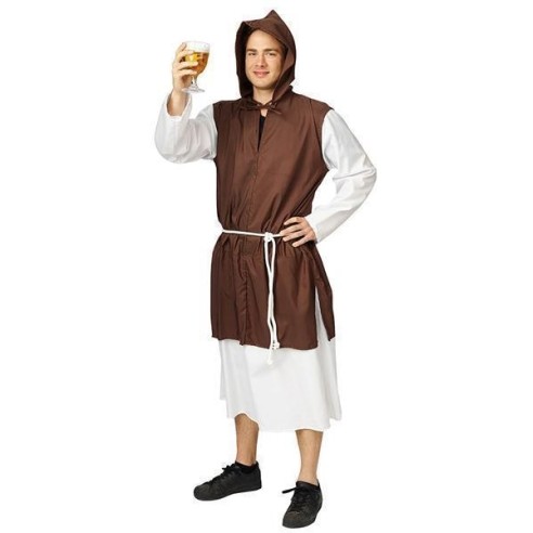 Déguisement adulte luxe moine bicolore