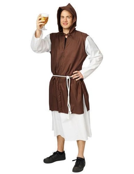 Déguisement adulte luxe moine bicolore