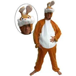 Déguisement lapin marron adulte