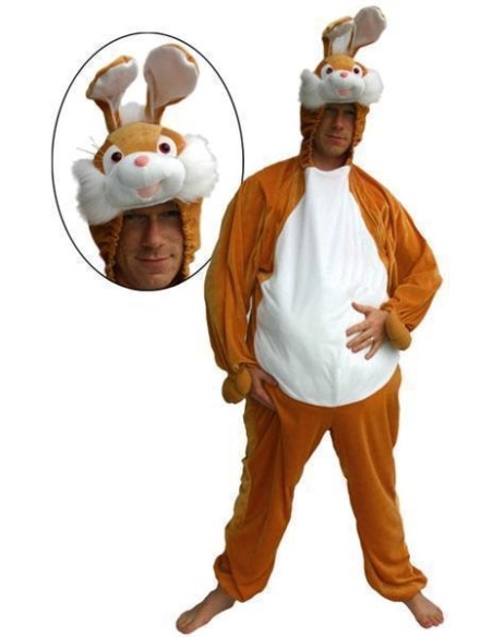 Déguisement lapin marron adulte