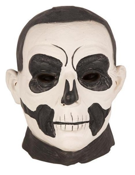 Masque latex homme cheveux noirs