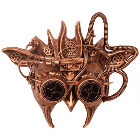 Masque à gaz Steampunk bronze