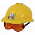 Casque de chantier + lunettes