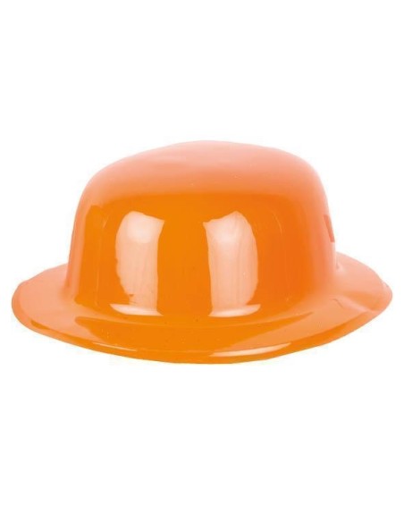 Chapeau melon PVC bleu