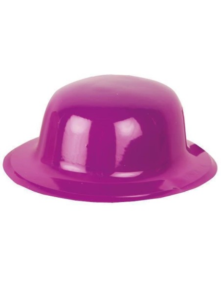 Chapeau melon PVC bleu