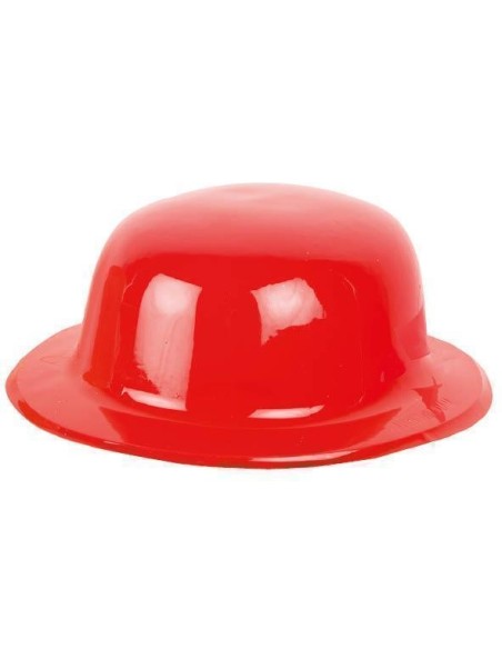 Chapeau melon PVC bleu