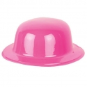 Chapeau melon PVC rose