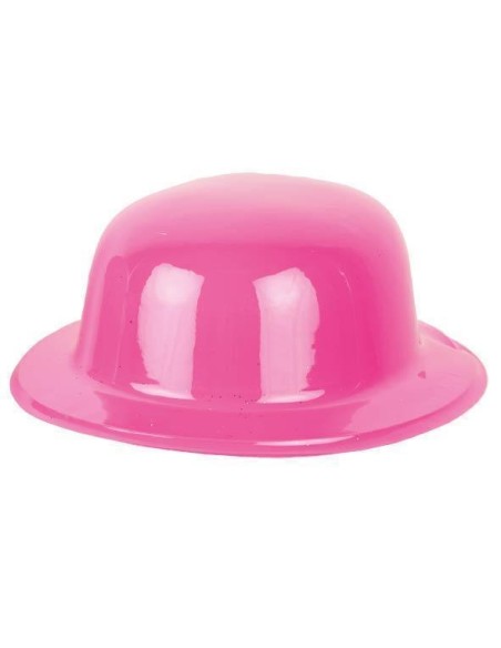 Chapeau melon PVC bleu