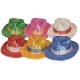 Lot de 6 chapeaux melon PVC paillettes 