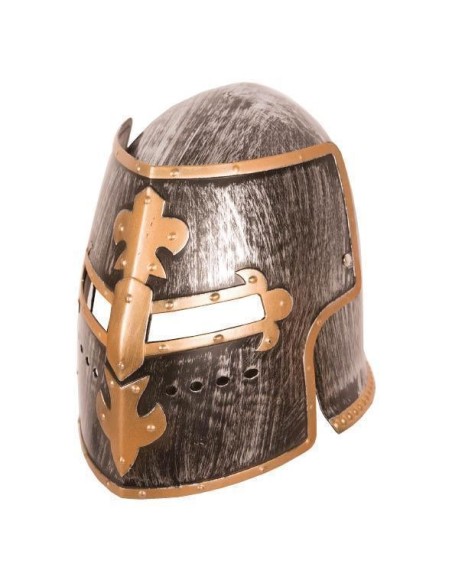 Casque pvc romain avec plumes