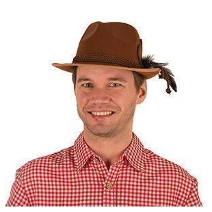 Chapeau tyrol feutre marron