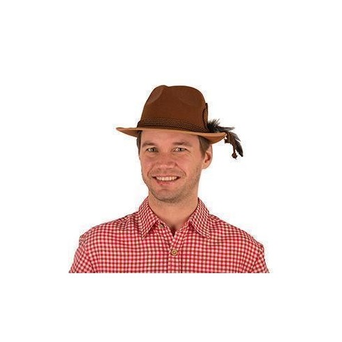 Chapeau tyrol feutre marron