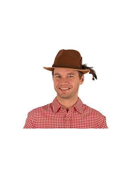 Chapeau tyrol feutre marron